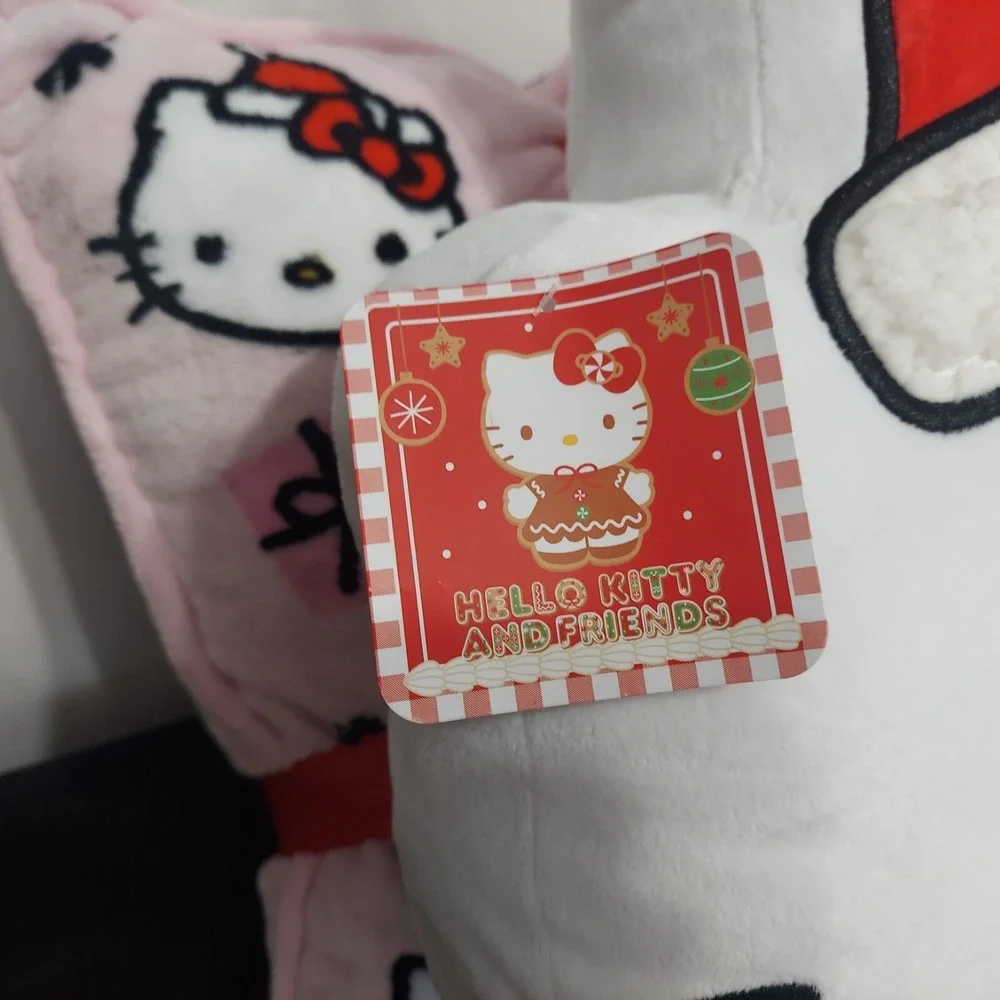NEW Hello‎ Kitty 2 Pack Decorative Pillows Sanrio Christmas